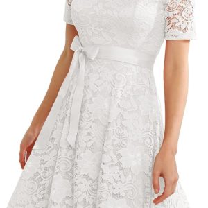 Robe De Mariée Courte Grande Taille Blanche
