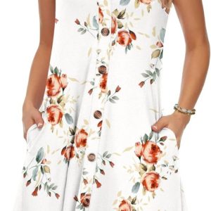 Robe Blanche Courte Été