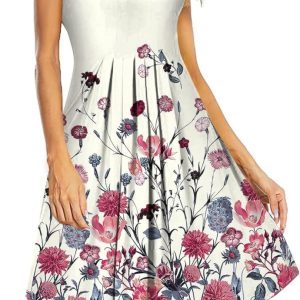 Robe Blanche Mousseline Courte