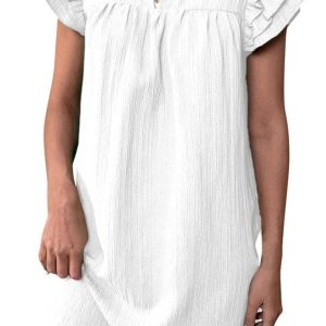 Robe Blanche Romantique Bohème
