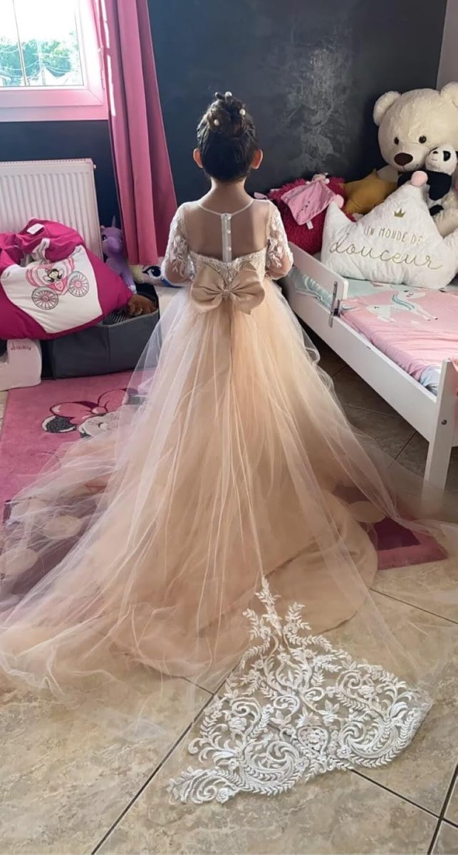 Robe De Mariée Princesse Bustier Illusion – Image 6
