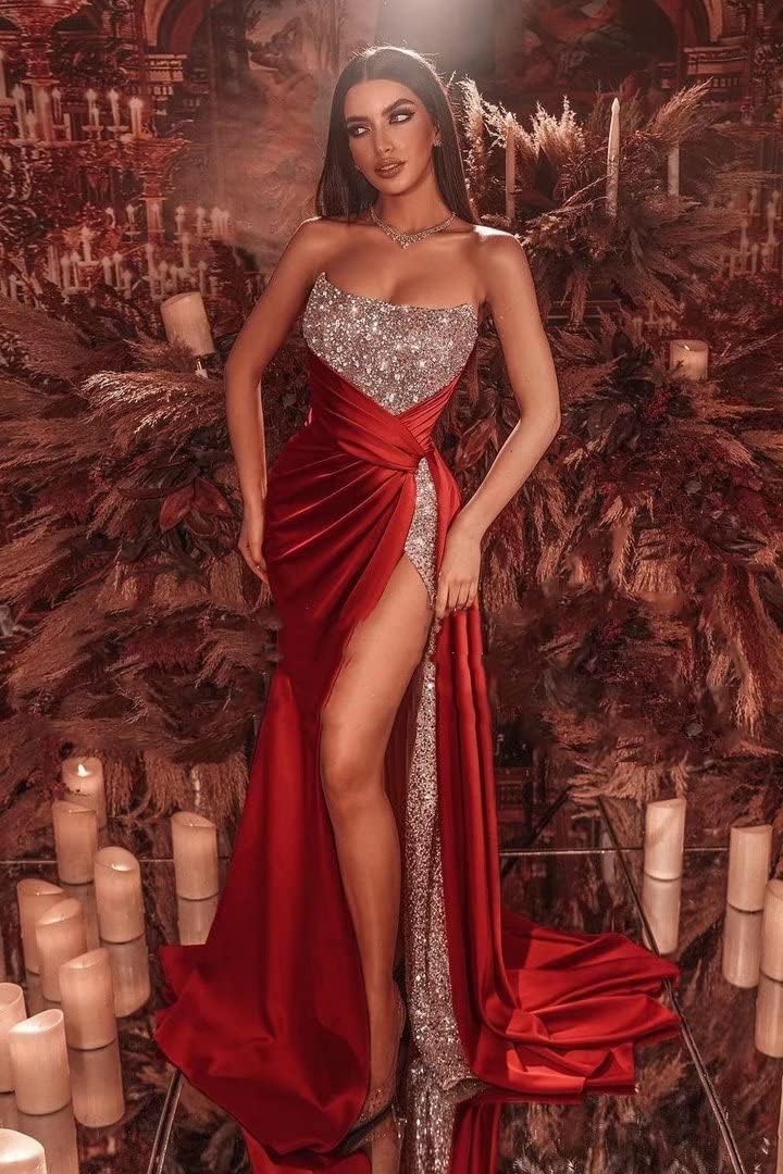 Robe de mariage sirène col cœur illusion et doubles traînes – Image 5