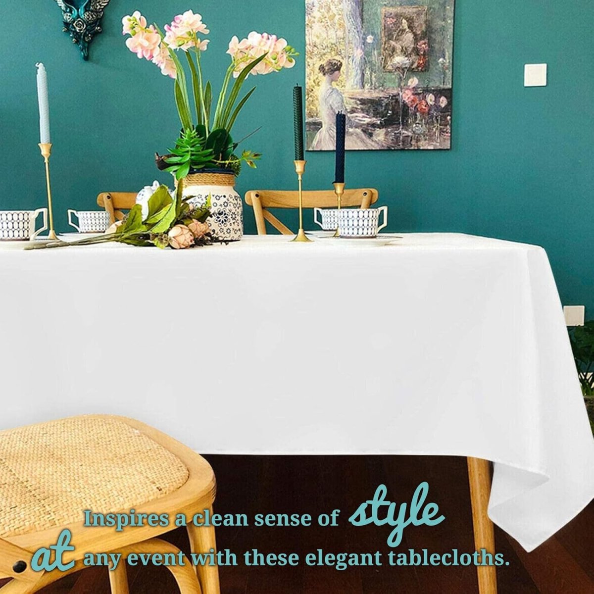 Robe De Mariée Sirène Fendu Blanche – Image 7