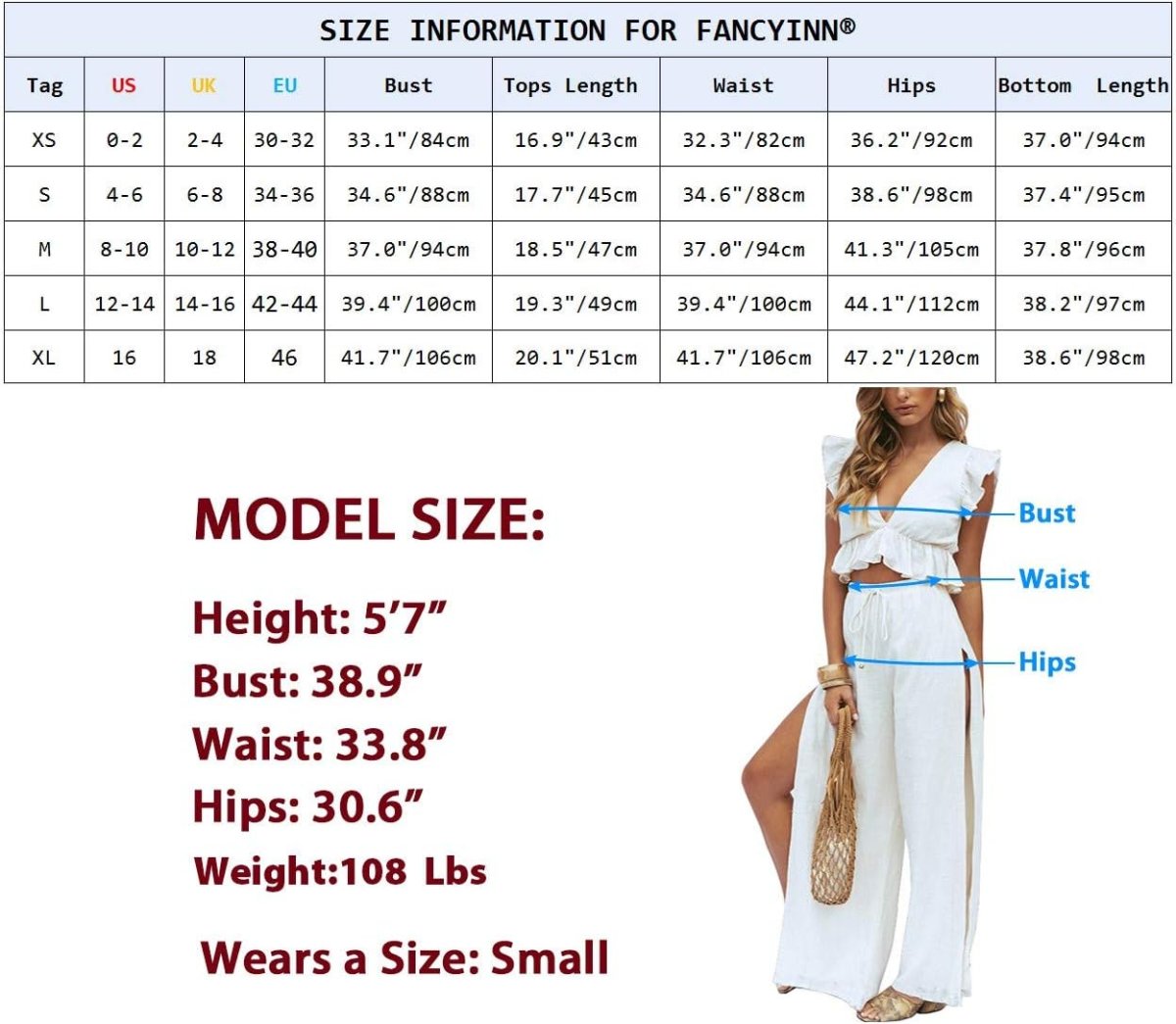 Jumpsuit Été femme, 2 pièces à col V profond – Image 8