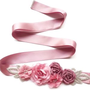 Ceinture De Mariée Cristaux Fleuris