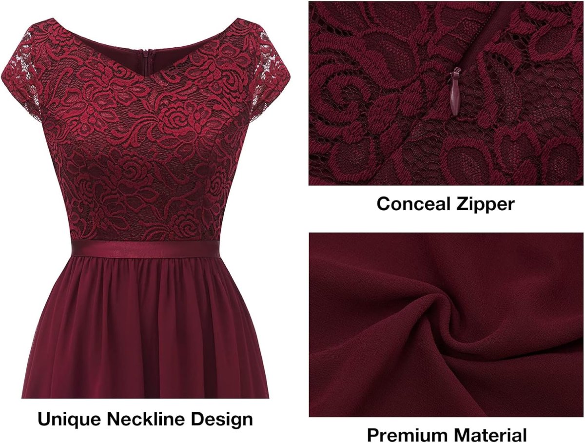 Robe de mariée sirène en dentelle symétrique avec traîne transparente – Image 6