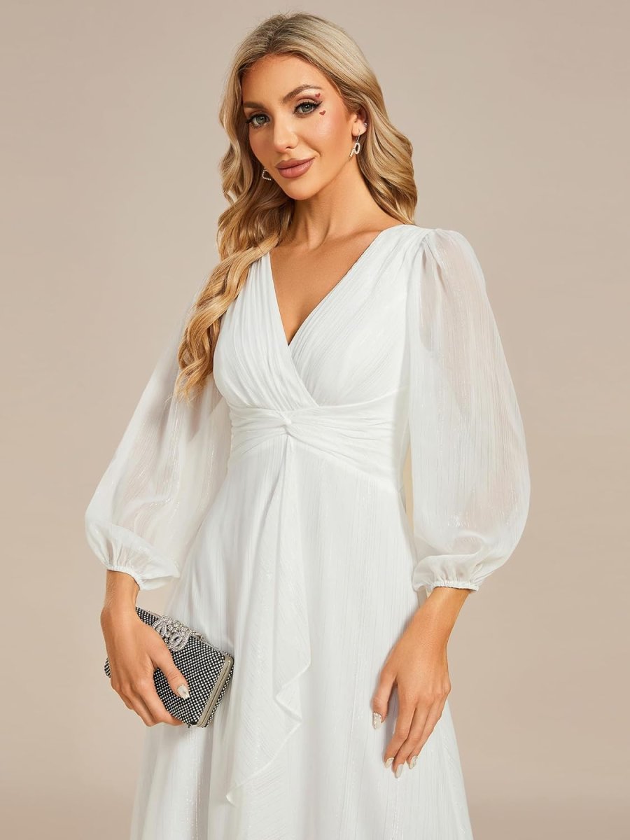 Robe De Mariée Bohème En Satin – Image 8
