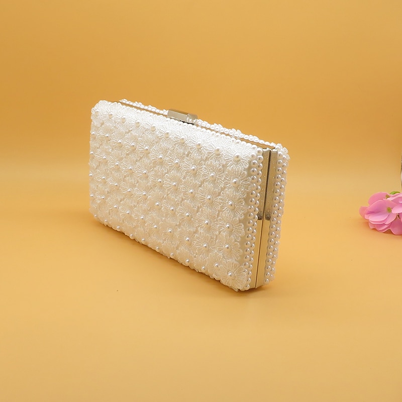 Ensemble Chaussure Et Sac De Mariage Blanc – Image 5