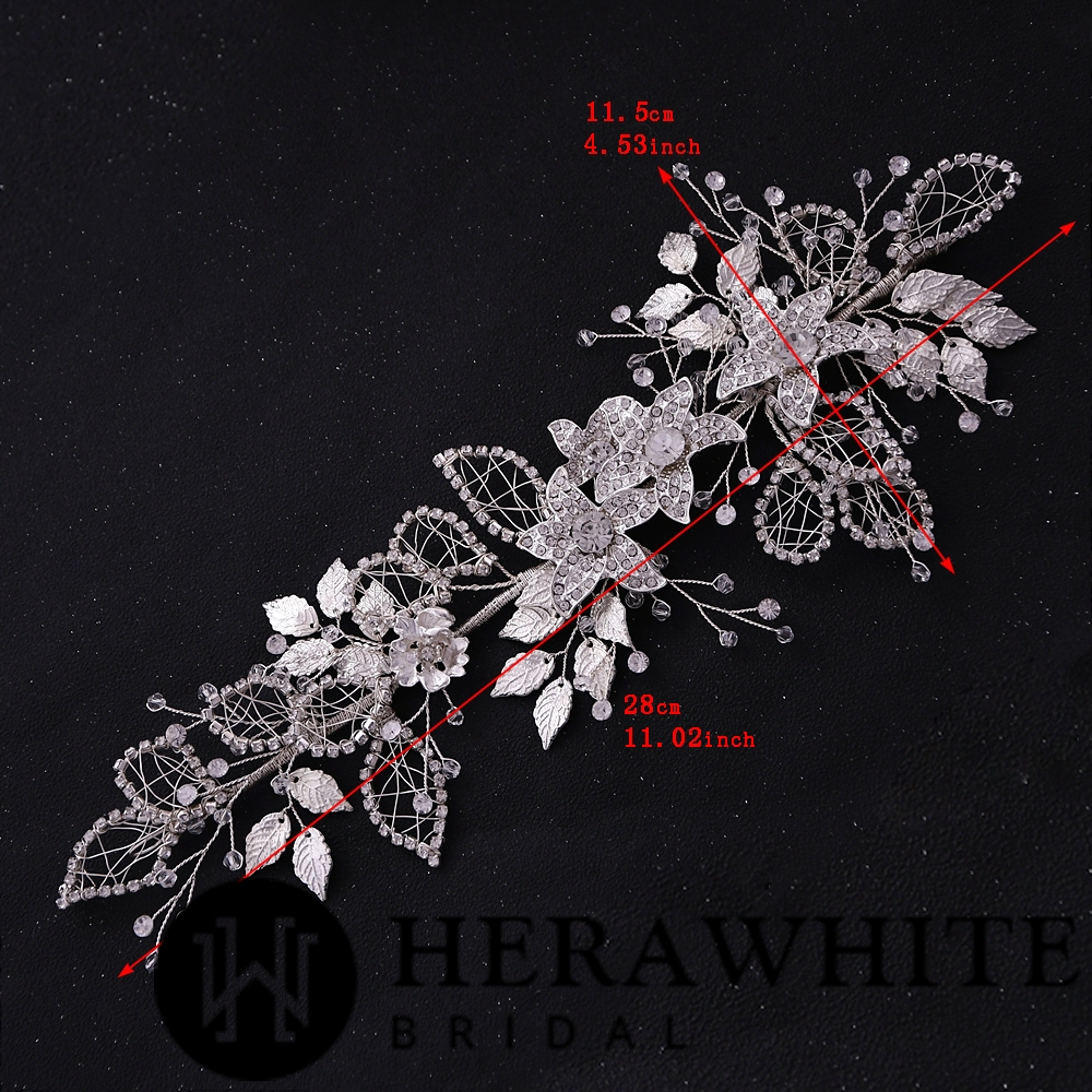 Serre Tête De Mariée Feuille D’Or – Image 6