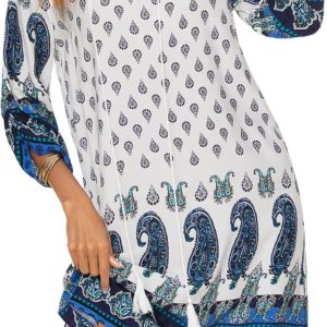 Robe Courte Blanche Manche Longue