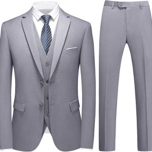 Ensemble De Costume Blanc Tissé Décontracté Et À La Mode Pour Homme