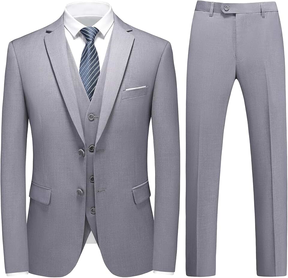 Ensemble De Costume Blanc Tissé Décontracté Et À La Mode Pour Homme