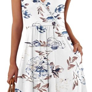 Robe Élégante d&rsquo;Été avec Bretelles