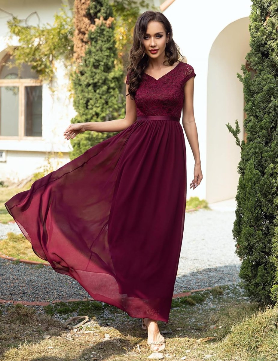 Robe de mariée sirène en dentelle symétrique avec traîne transparente – Image 7