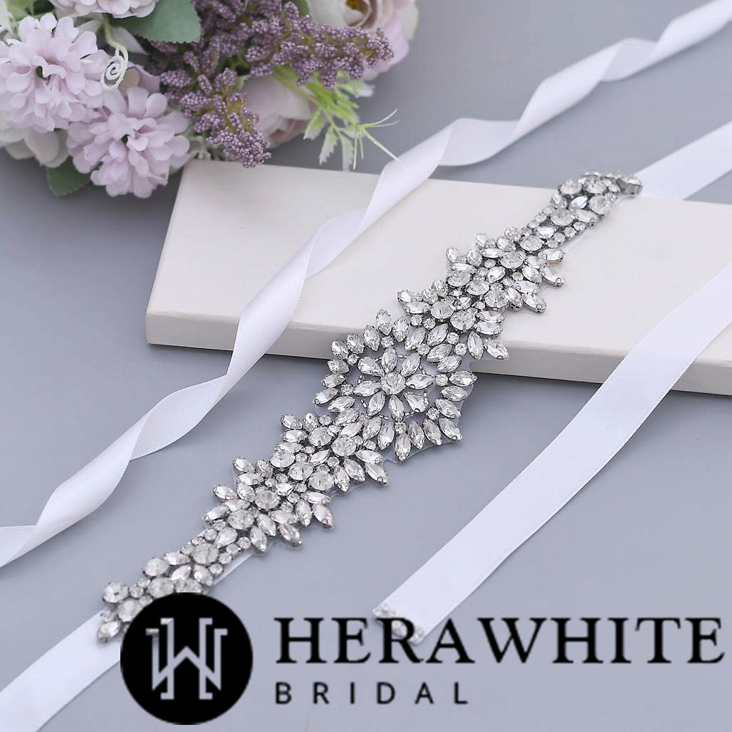 Ceinture de Mariée Princesse Cristaux Scintillants – Image 4
