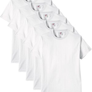 T-Shirts à Coton Lourd Fruit of the Loom Homme (Pack de 5)