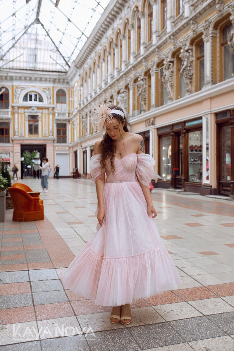 Robe De Mariée Courte Bustier – Image 7