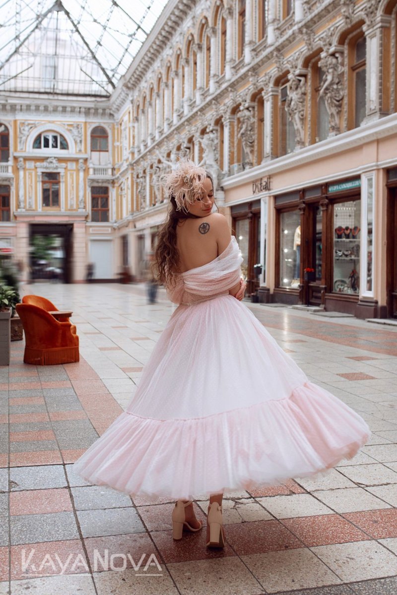 Robe De Mariée Courte Bustier – Image 3