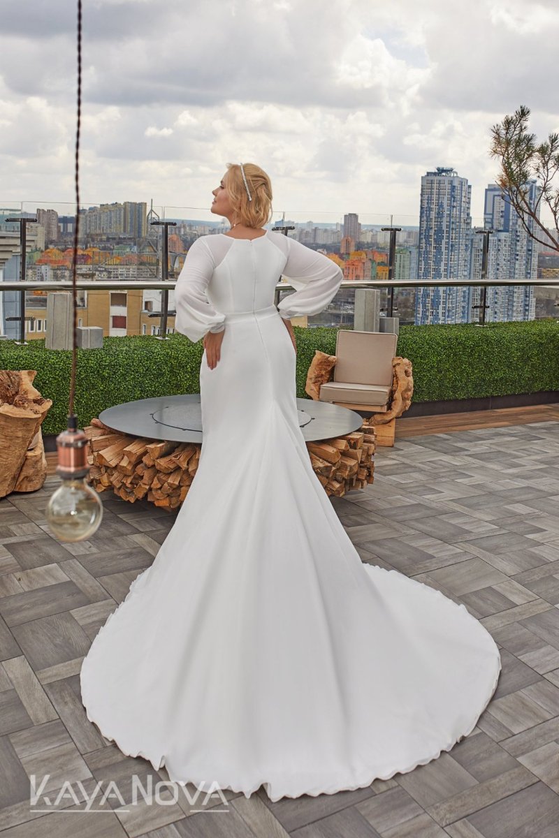 Robe De Mariée Sirène Femme Ronde – Image 6