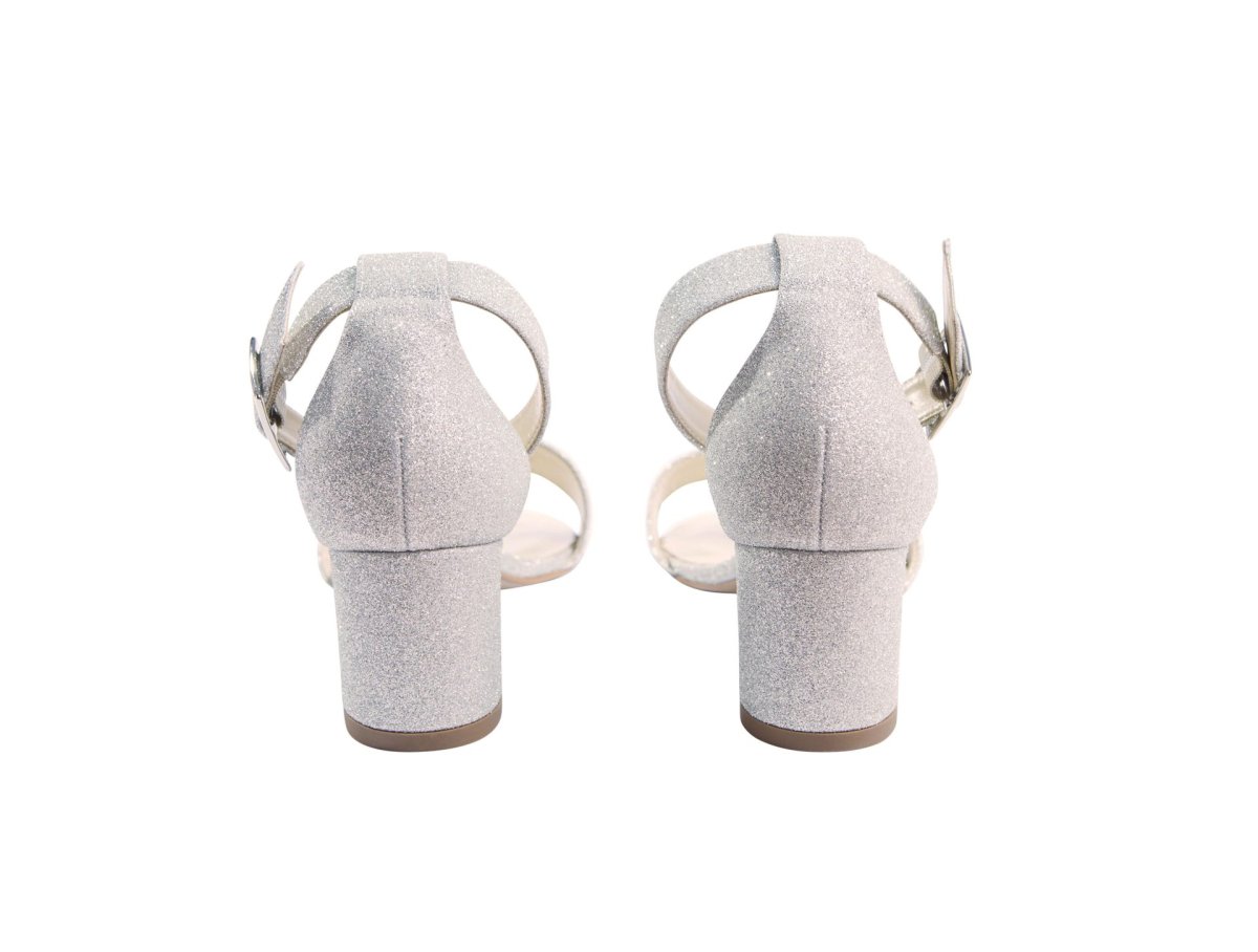 Chaussures De Mariée Blanche Avec Strass – Image 4