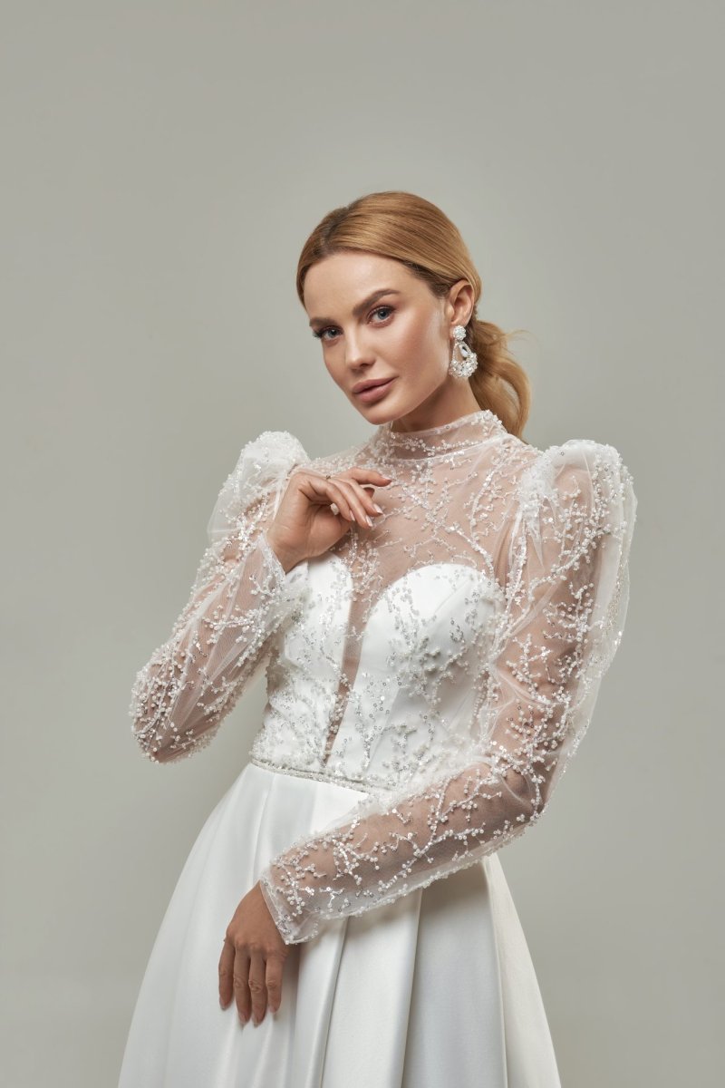 Robe De Mariée Illusion 2 Pièces – Image 4