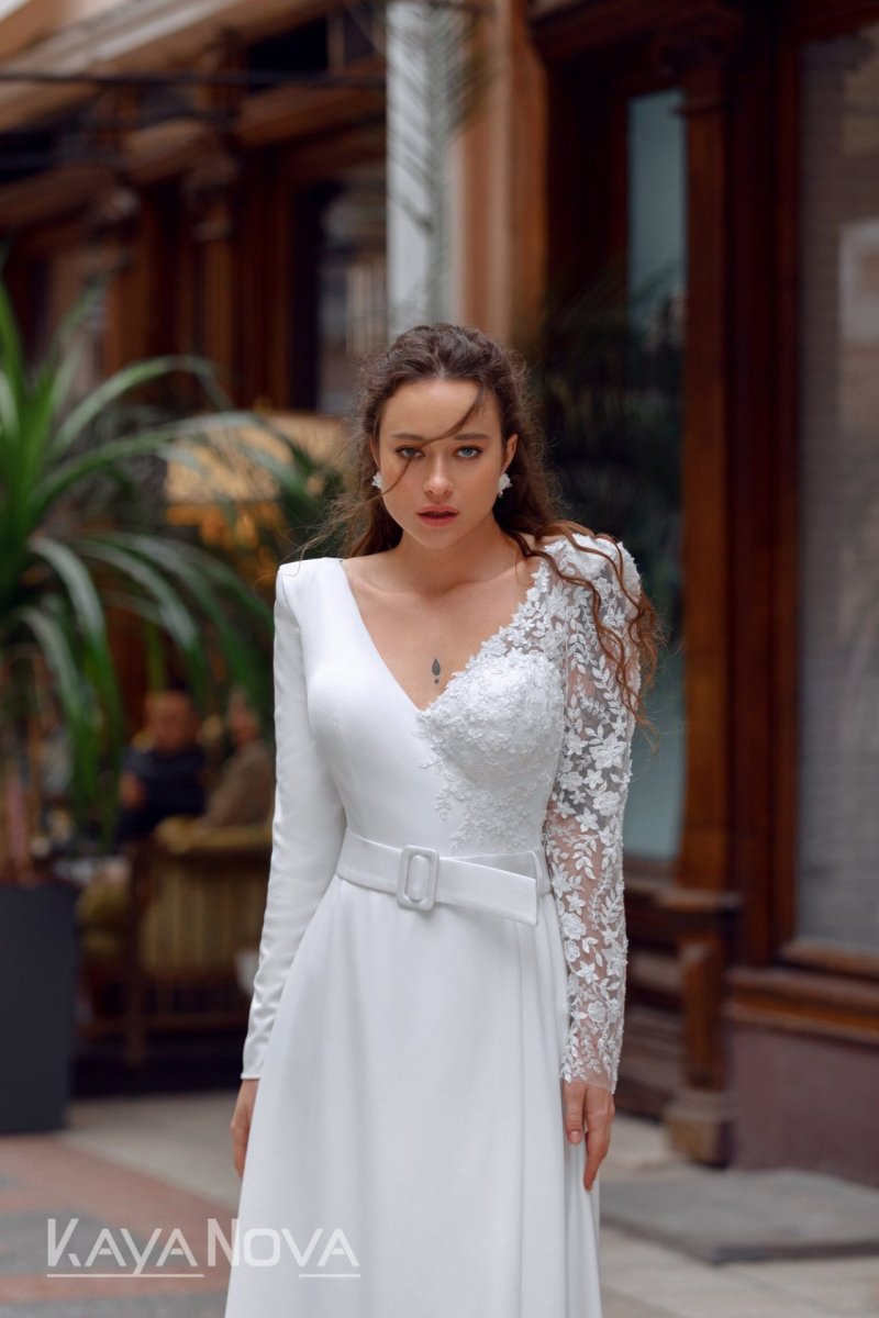 Robe De Mariée Asymétrique – Image 4