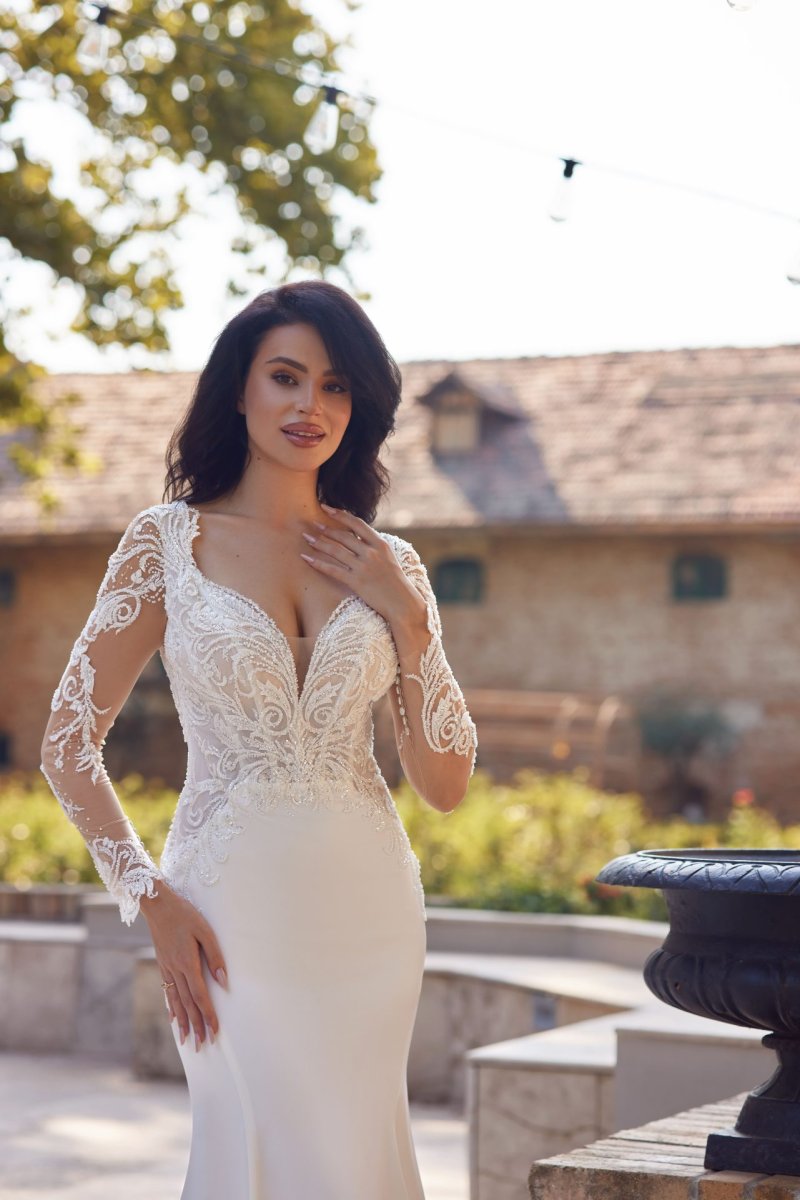 Robe De Mariée Sirène Dos Nu – Image 5