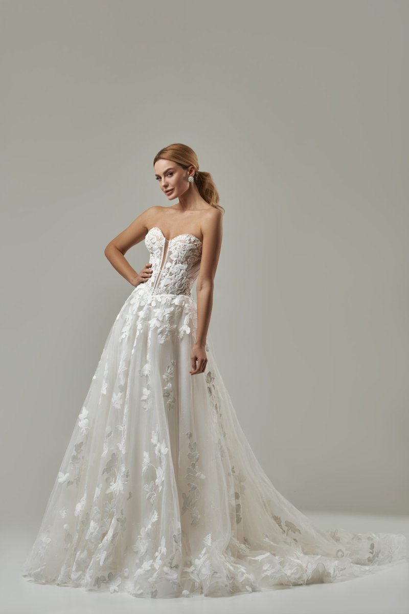 Robe De Mariée Bustier Dentelle – Image 6