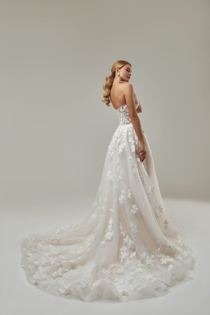 Robe De Mariée Bustier Dentelle – Image 3