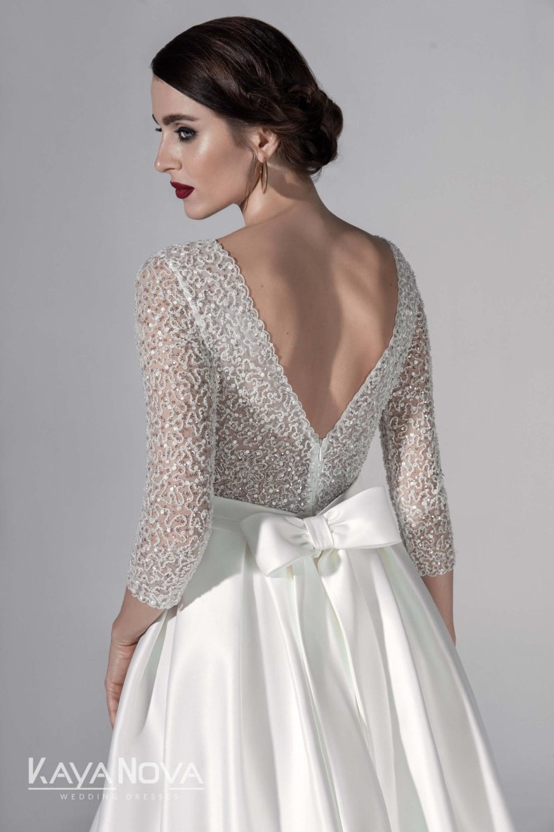Robe De Mariée Courte Vintage – Image 3