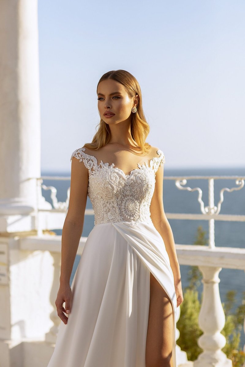 Robe De Mariée Grecque Blanche – Image 3