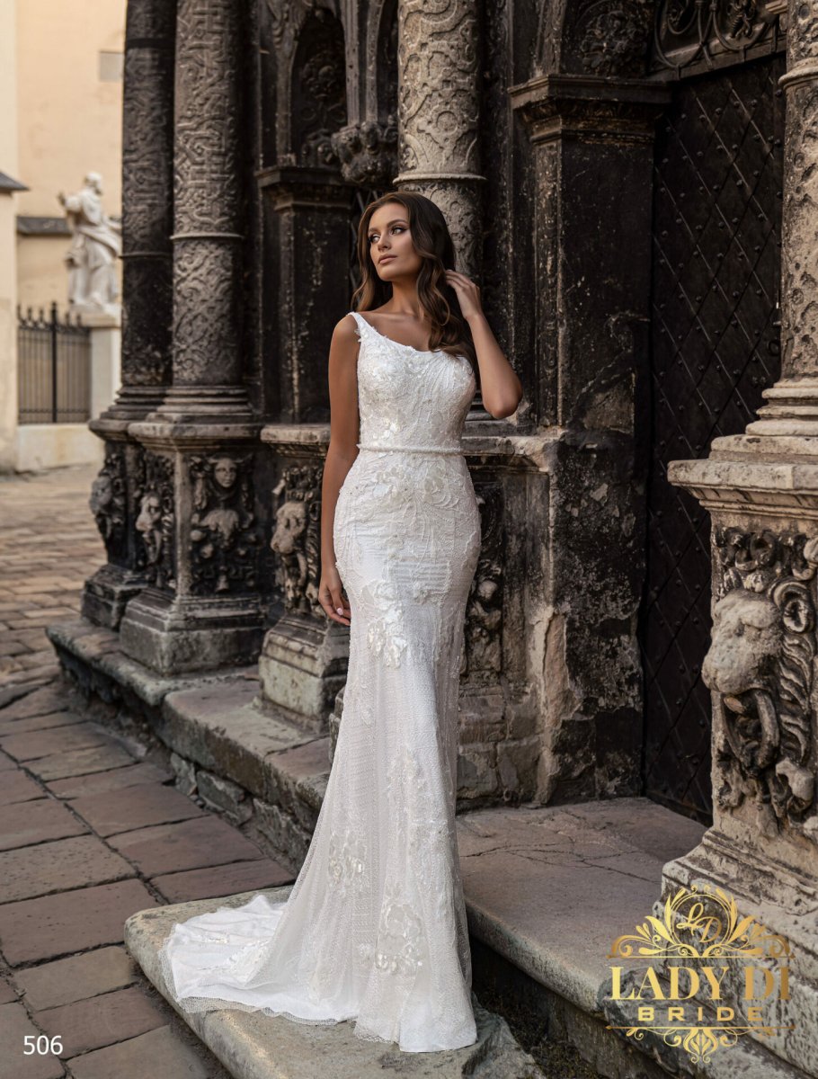 Robe De Mariée Sirène Blanc – Image 5