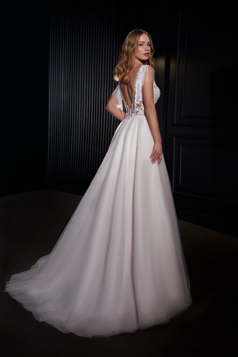 Robe De Mariée Bohème Chic Blanche – Image 3