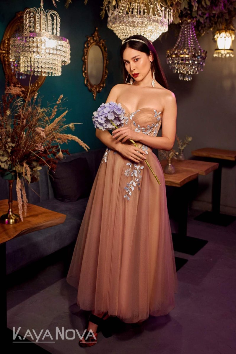 Robe De Mariée Courte Bohème – Image 5