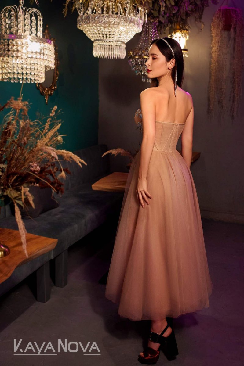 Robe De Mariée Courte Bohème – Image 3