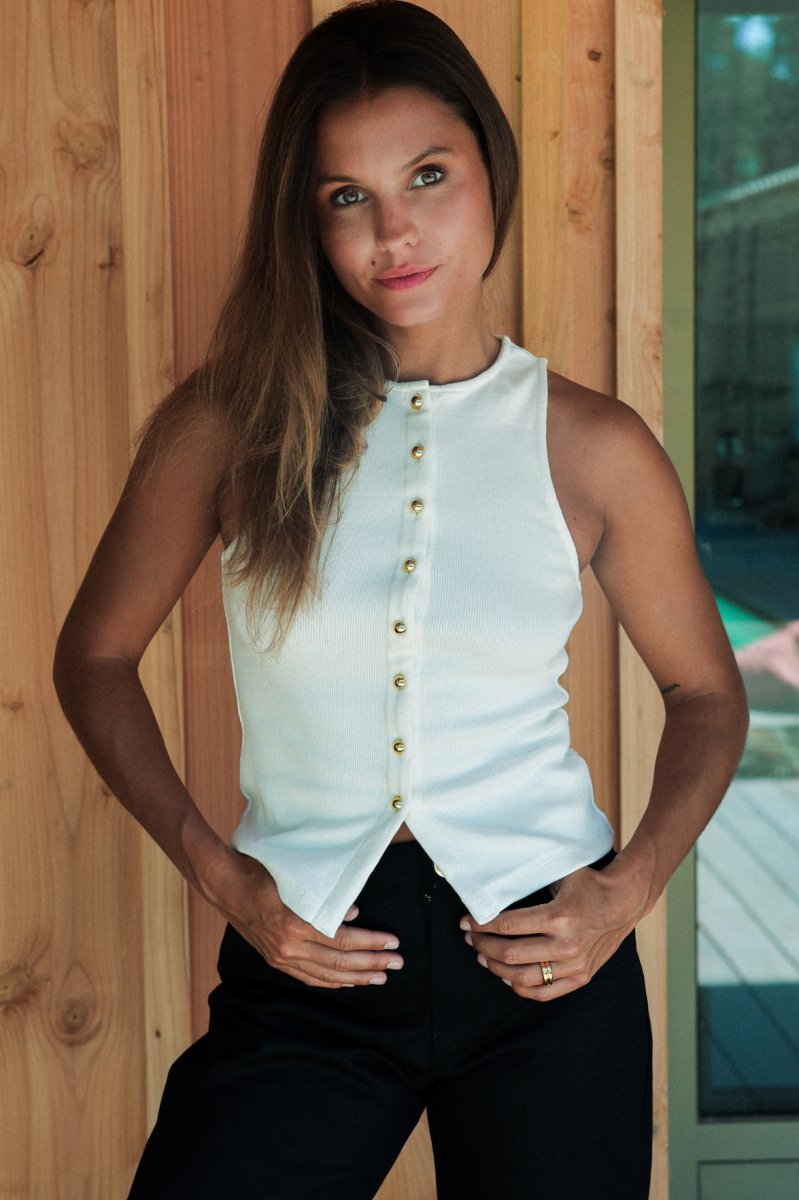 Top SINGLET Blanc – Image 4