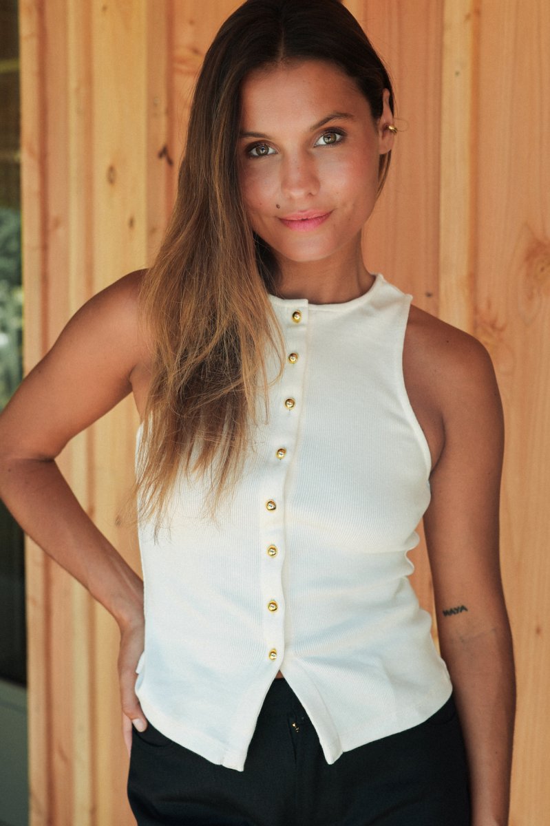 Top SINGLET Blanc – Image 3