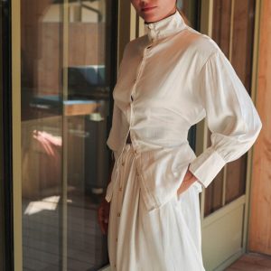 Chemise SATIN Blanche