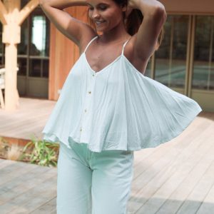 Top RAYON V Blanc