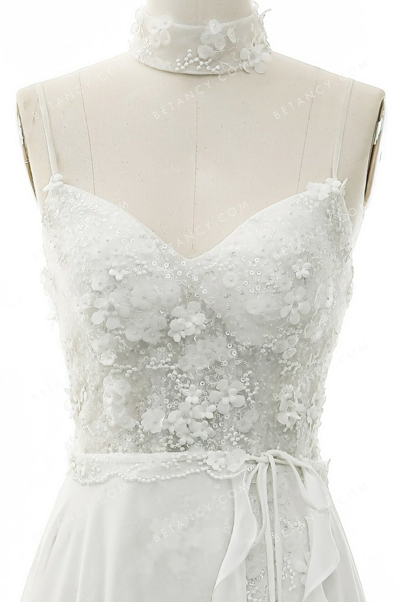 Robe De Mariée Courte Devant Longue Derrière – Image 6