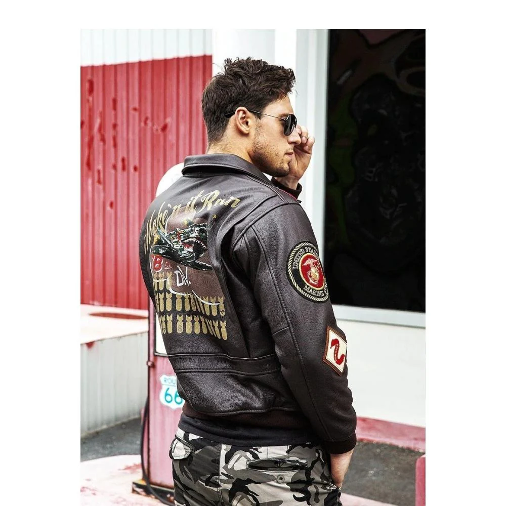 Blouson Vintage Aviateur Américain Seconde Guerre Mondiale – Image 9