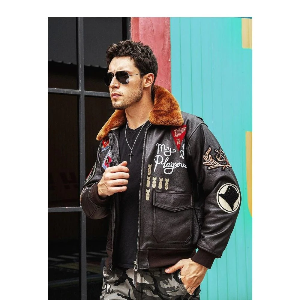 Blouson Vintage Aviateur Américain Seconde Guerre Mondiale – Image 6