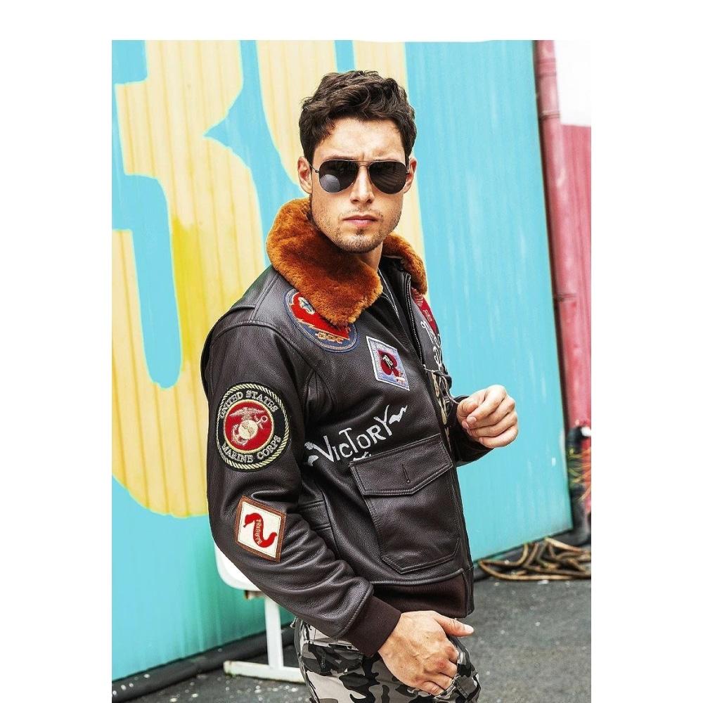 Blouson Vintage Aviateur Américain Seconde Guerre Mondiale – Image 4