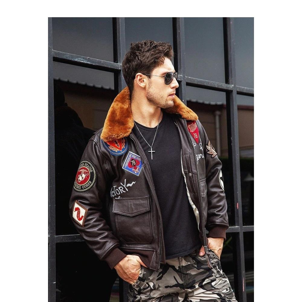 Blouson Vintage Aviateur Américain Seconde Guerre Mondiale – Image 8