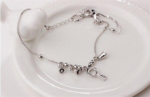 Bracelet Vintage De Cheville Argent Indien – Image 4