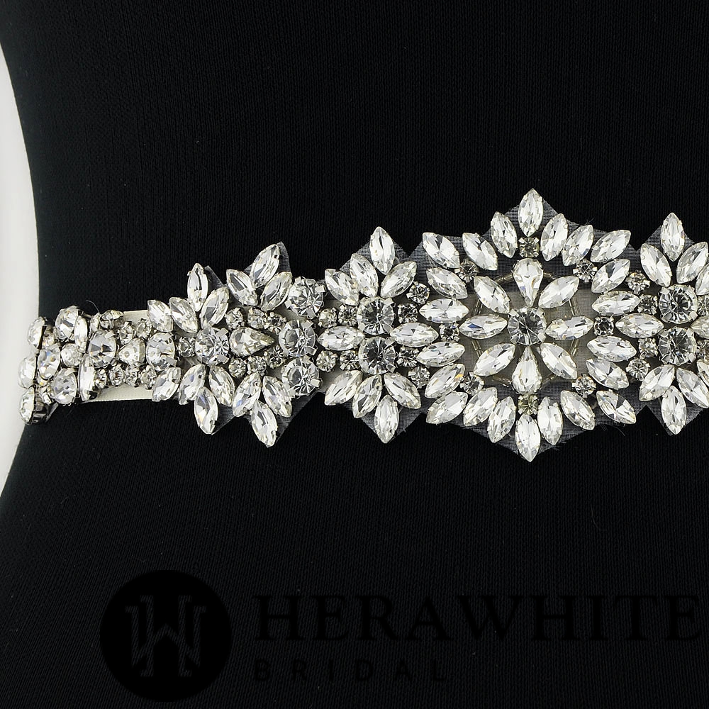 Ceinture de Mariée Princesse Cristaux Scintillants – Image 3