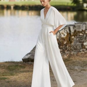 Combinaison Blanche Fluide