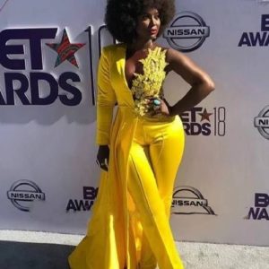 Combinaison jaune mariage