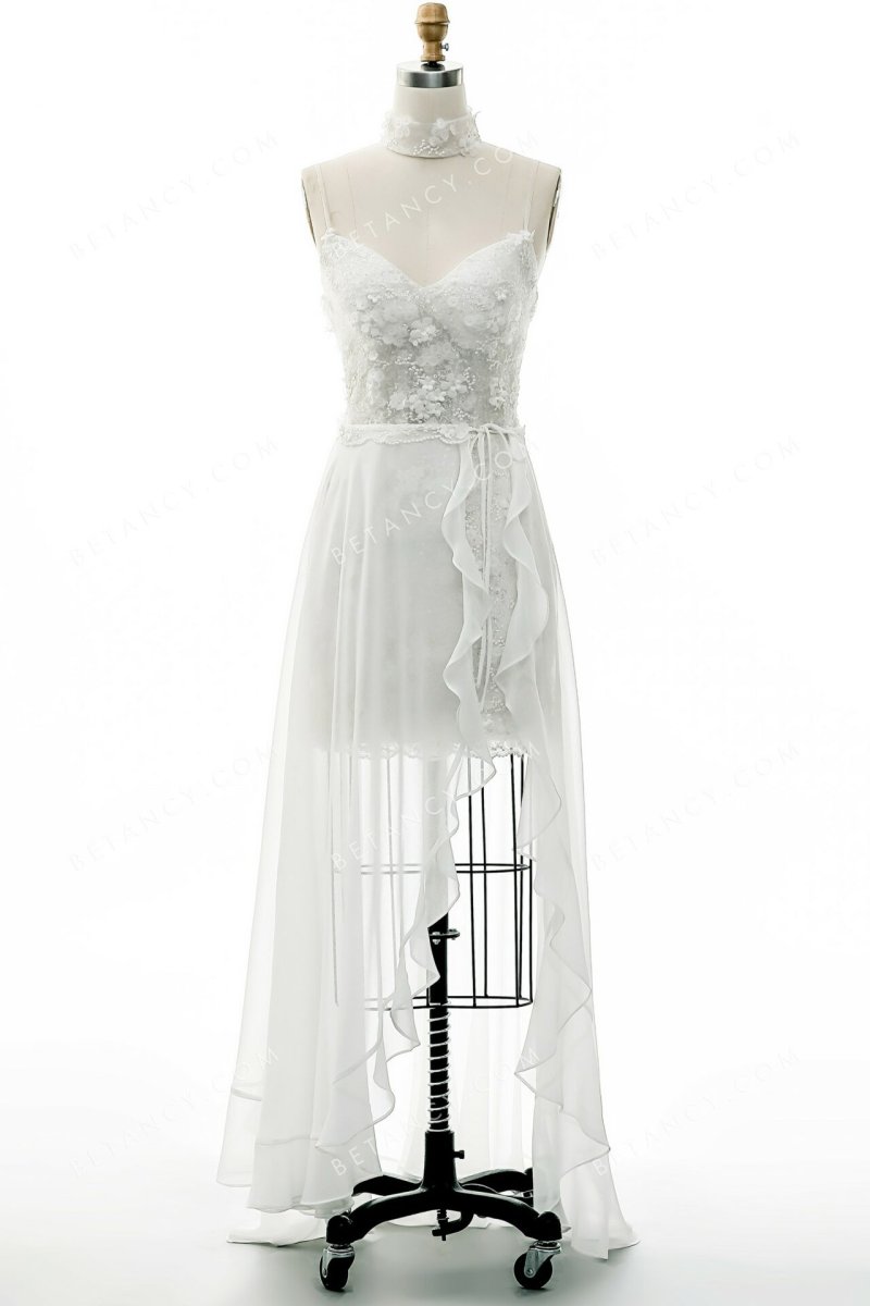 Robe De Mariée Courte Devant Longue Derrière – Image 5