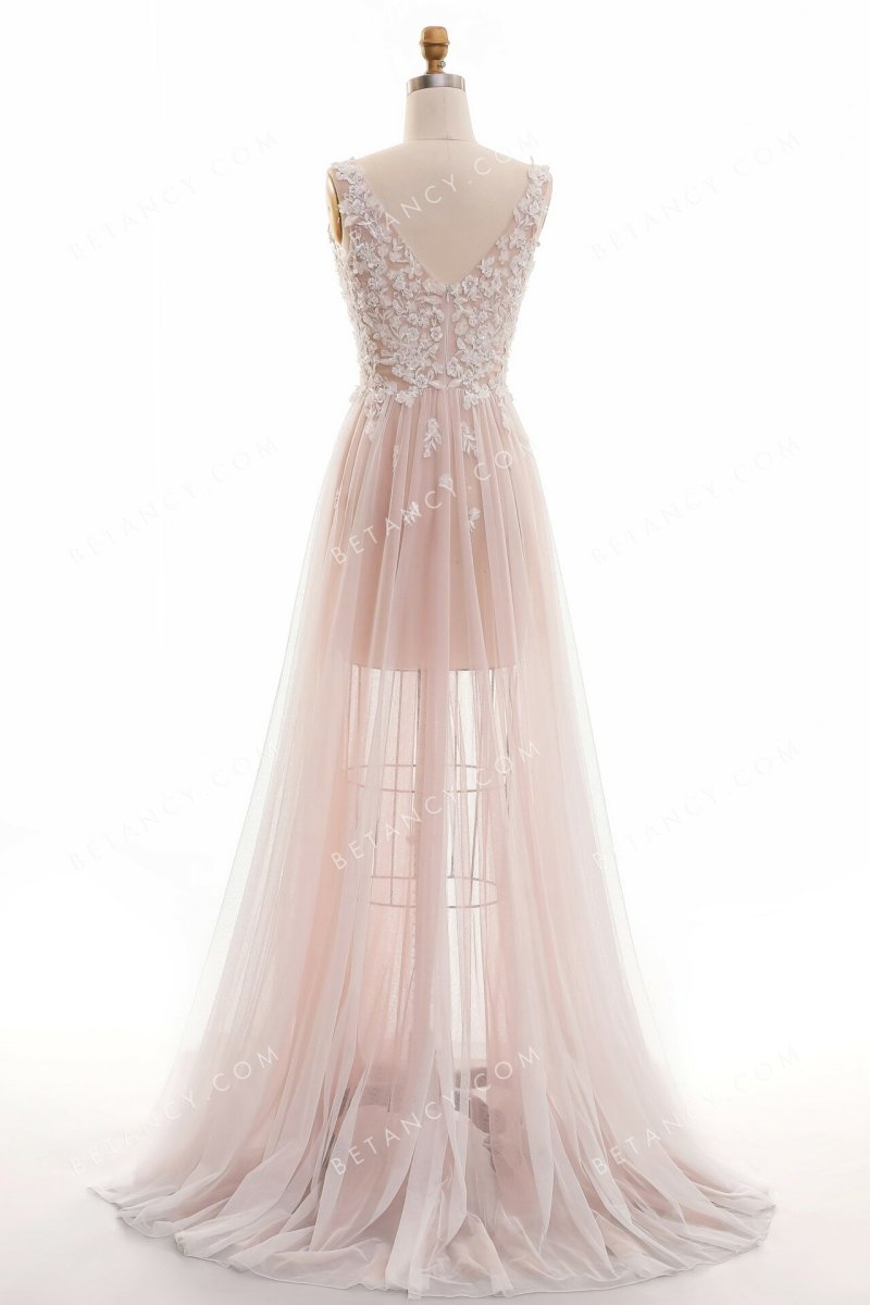 Robe De Mariée Rose Poudré – Image 6